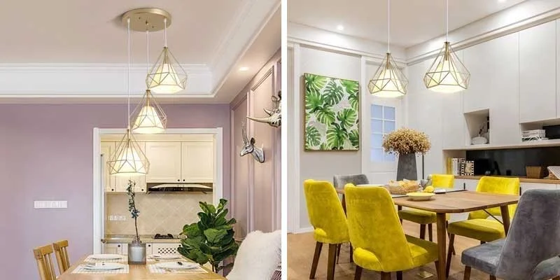 Đèn thả bàn ăn 3 bóng HTDT-06