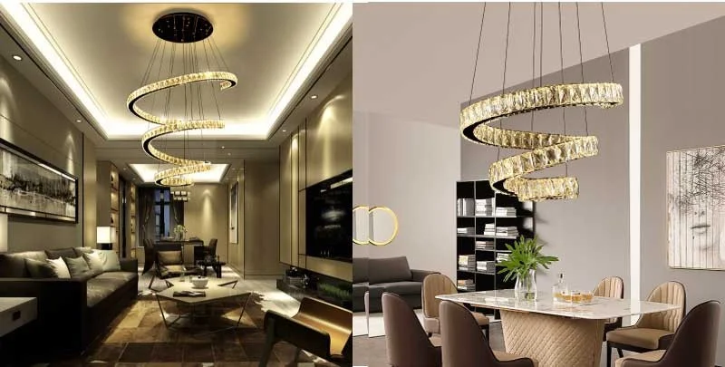 Đèn thả bàn ăn cao cấp pha lê