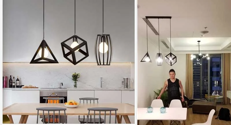 Đèn thả trần trang trí quán cafe, đèn thả trang trí trần quán cafe