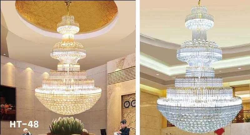 Đèn pha lê ốp trần đẹp, đèn chùm pha lê hiện đại