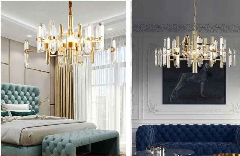 Đèn chùm pha lê nến HTPL-28 - Đèn LED chùm pha lê nến HTPL-28