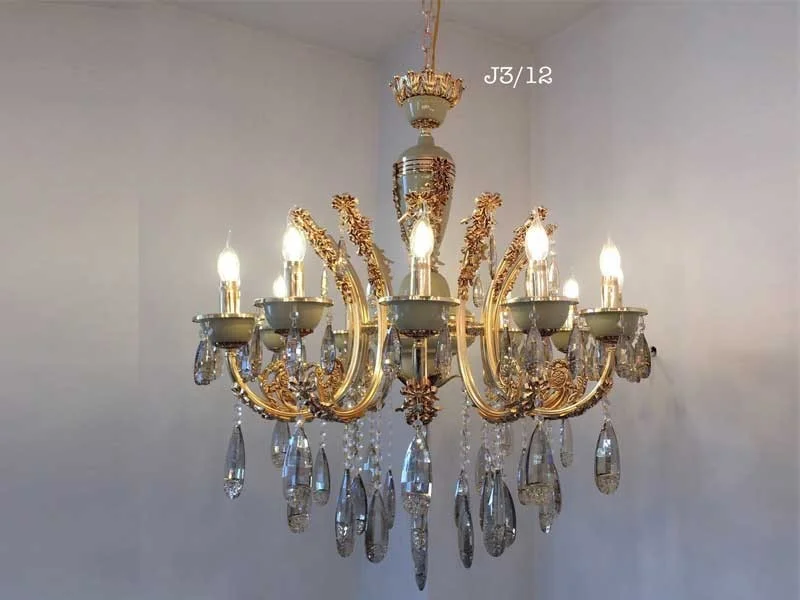 Đèn chùm trang trí nến pha lê