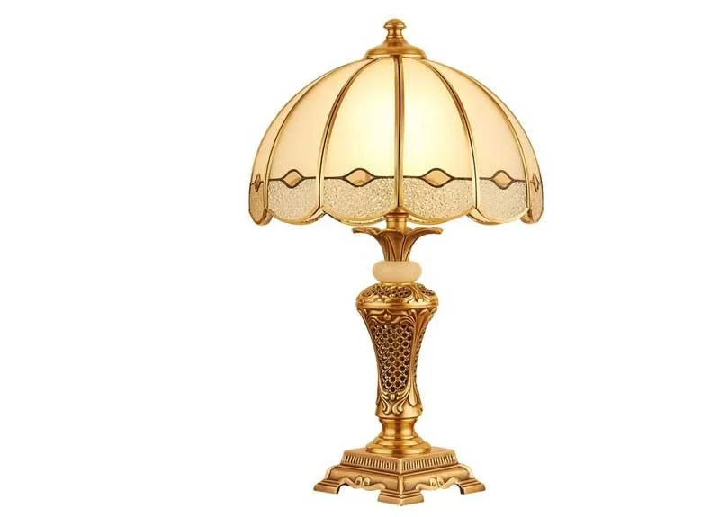 Đèn bàn decor đẹp đồng HT-42, đèn decor phòng ngủ để bàn