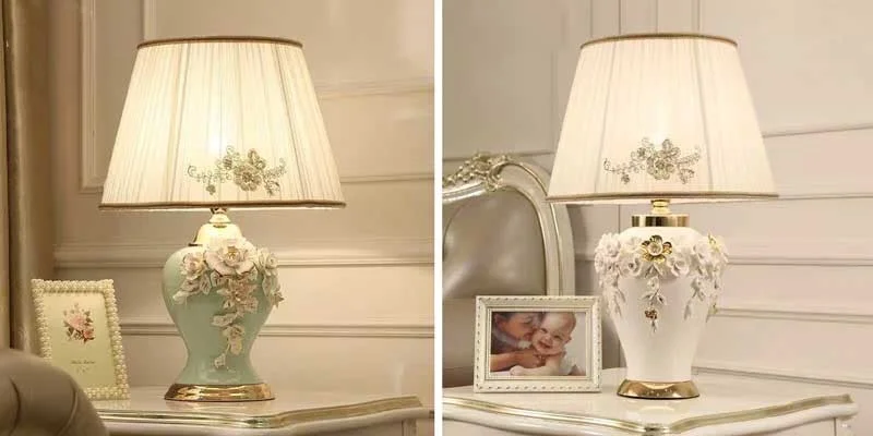 Đèn decor - Đèn bàn decor gốm sứ cao cấp HTB-32