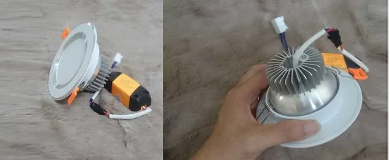 đèn led âm trần 7w 3 màu