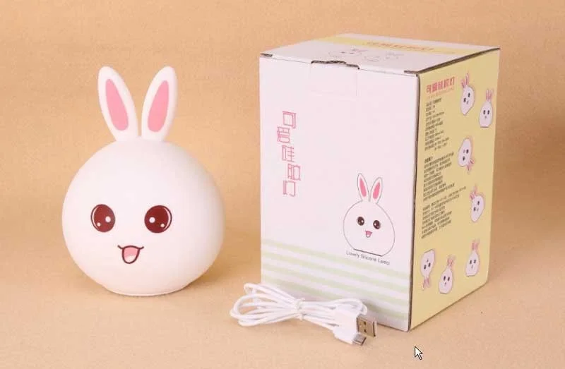 Đèn ngủ mini hình con thỏ siêu dễ thương