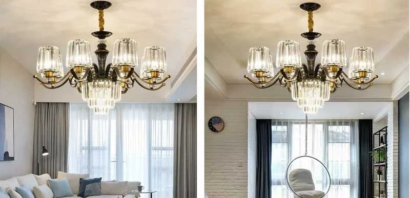 Đèn chùm led hiện đại cho phòng khách