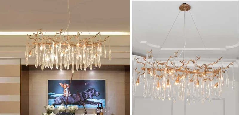 Đèn chùm phong cách hiện đại