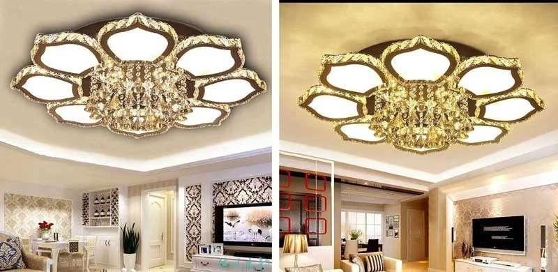 Đèn mâm phòng khách ốp trần cao cấp HTM-05