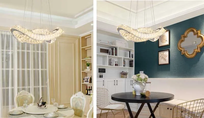 Đèn thả trần phòng bếp pha lê cao cấp - Đèn thả trần phòng bếp hiện đại