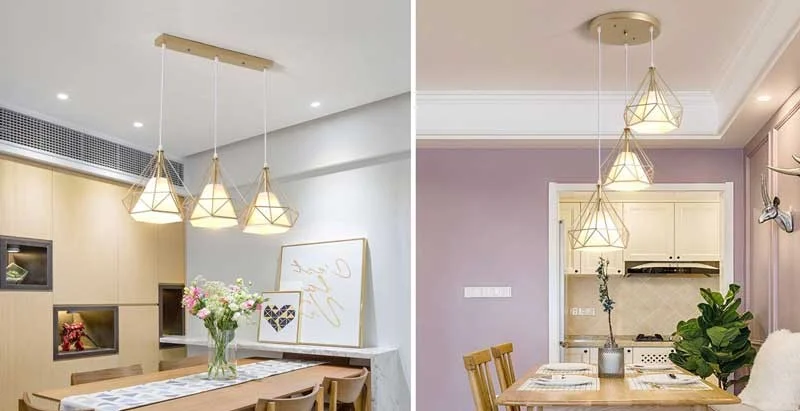 đèn trần trang trí phòng bếp