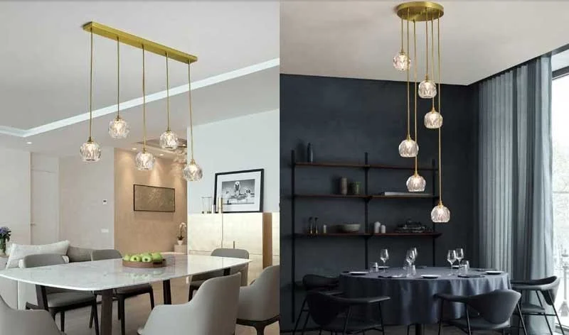 Đèn trang trí nhà hàng pha lê cao cấp - Đèn thả trần trang trí nhà hàng giá rẻ HTPL-40