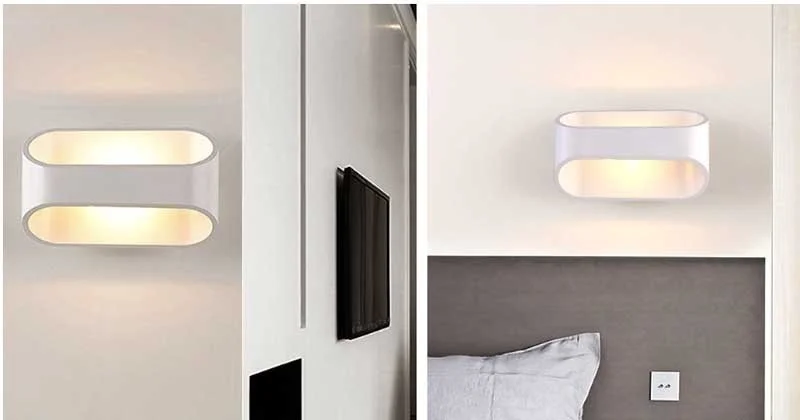 Đèn hắt tường trang trí hiện đại bo tròn - Đèn hắt chân tường cầu thang hiện đại