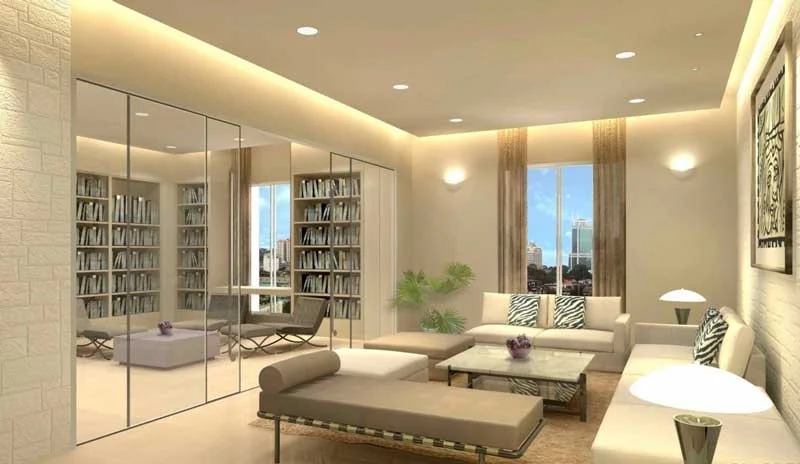 mẫu đèn led âm trần thạch cao đẹp cho gia đình