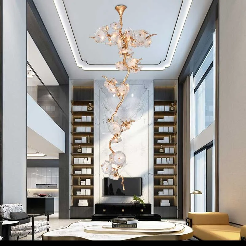 đèn thả thông tầng hiện đại