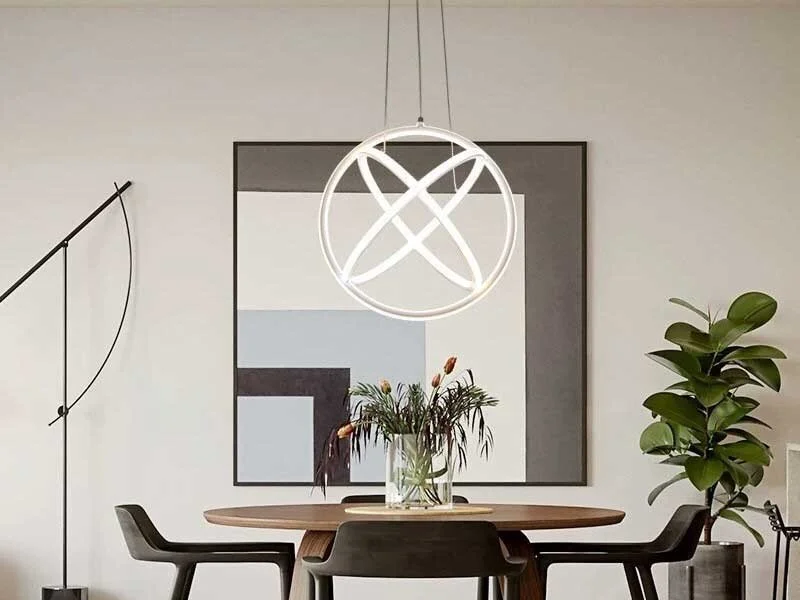 đèn thả trần phòng khách hiện đại