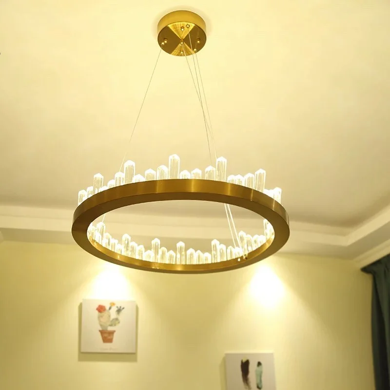 Đèn thả trần trang trí chao thủy tinh HT12