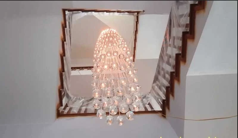 đèn giếng trời thực tế tại nhà khách hàng