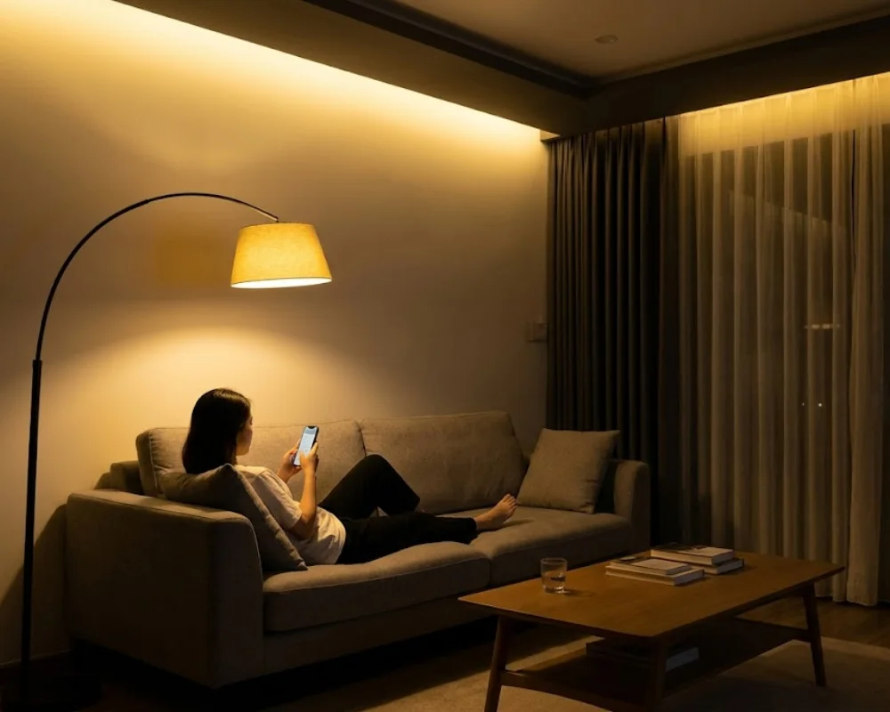 Sử dụng đèn LED hắt khe trần