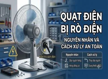 Quạt Điện Bị Rò Điện: Nguyên Nhân Và Cách Xử Lý