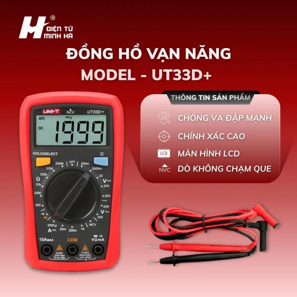 Máy đo vạn năng UT33D+ chính hãng | Nhỏ gọn, chính xác