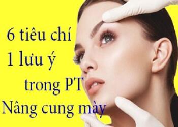 6 TIÊU CHÍ KHI NÂNG CUNG MÀY