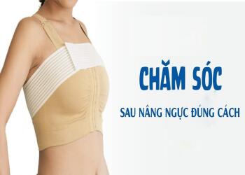 Hướng dẫn cách chăm sóc ngực sau khi nâng