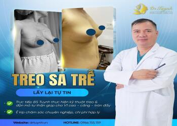 Treo ngực sa trễ có để lại sẹo không?