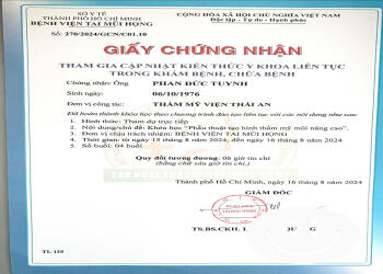 Đào tạo thường xuyên nâng mũi cấu trúc tại Bệnh Viện Tai Mũi Họng TPHCM (Bs Tuynh 2024)