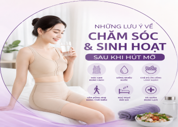 Những lưu ý về chăm sóc và sinh hoạt sau khi hút mỡ