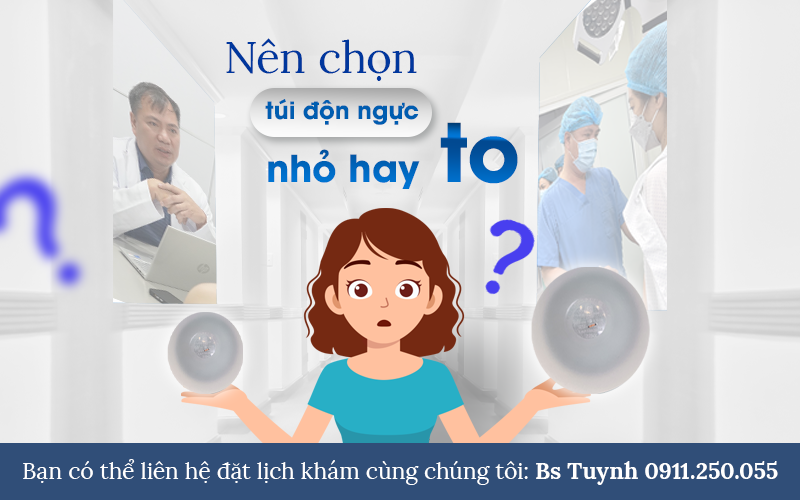 Thay túi độn ngực loại nhỏ hơn