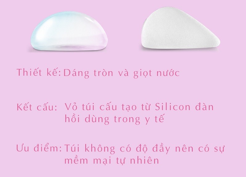 Cấu tạo túi nâng ngực