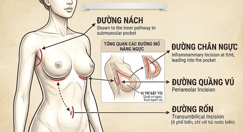 cac duong nang nguc
