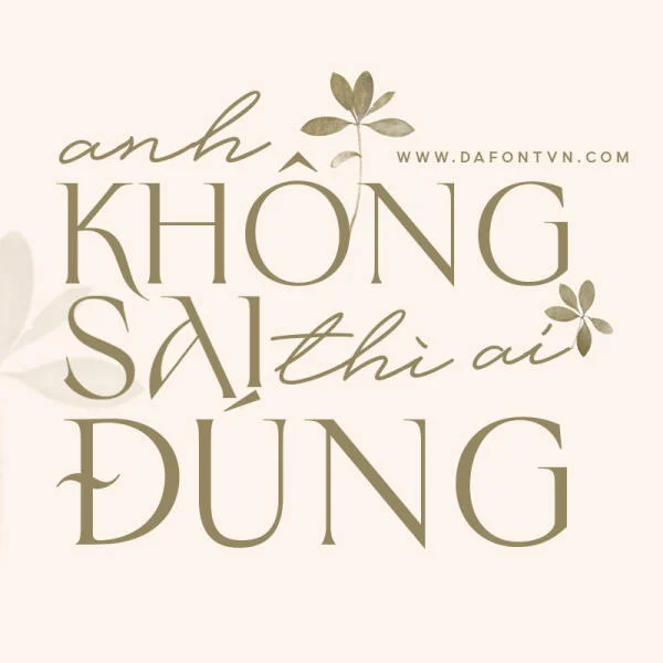 Tải Font Sinistre Việt Hóa - 1 chiếc font cực đẹp