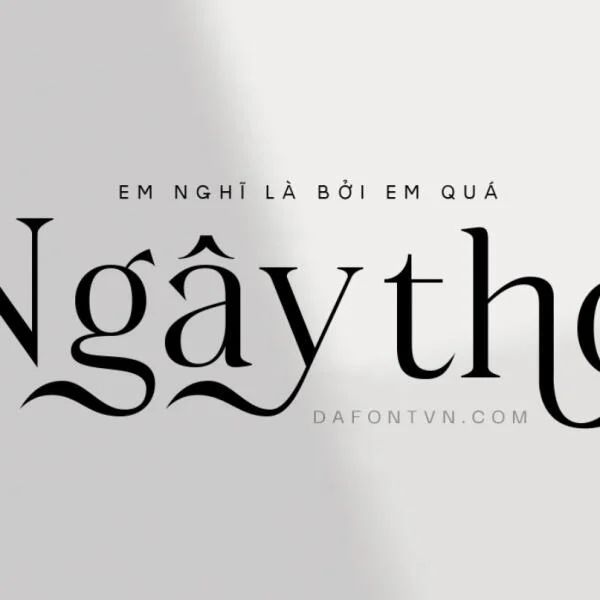 Tải Font Mighty Wings Việt hóa sang trọng hiện đại