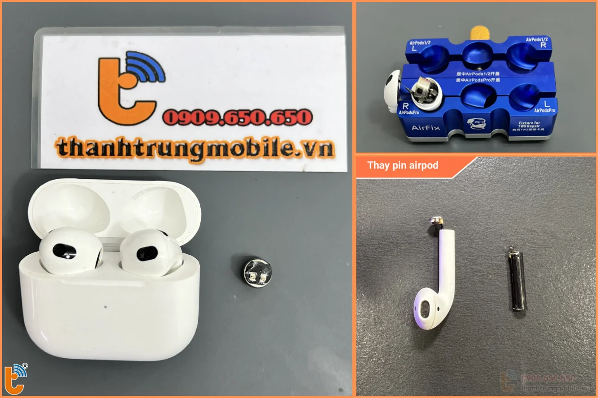 Thay pin tai nghe Airpods