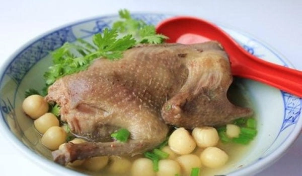 Chim câu hầm hạt sen