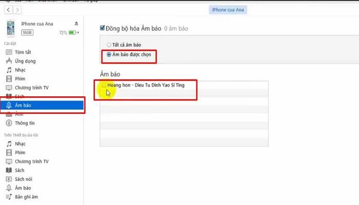 cách cài nhạc chuông bằng itunes