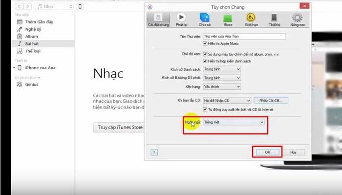 cài nhạc chuông bằng itunes