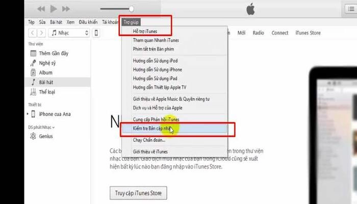 cách tải nhạc cho iphone bằng itunes