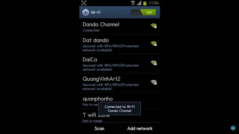 laptop bắt được wifi nhưng không vào được mạng