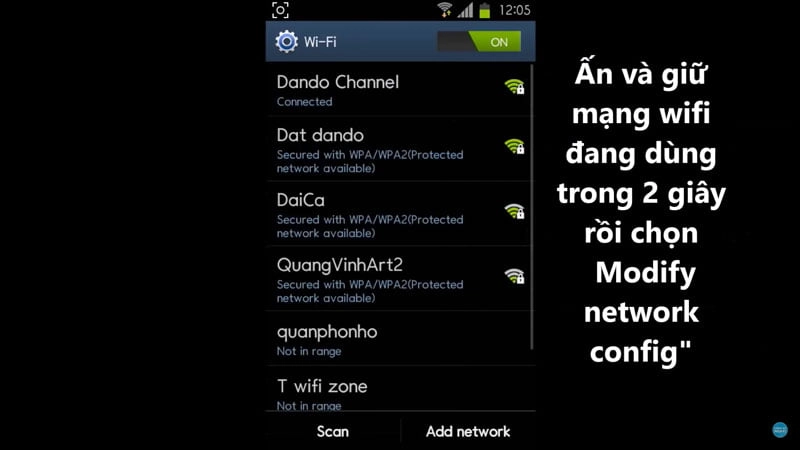 kết nối wifi nhưng không vào được internet
