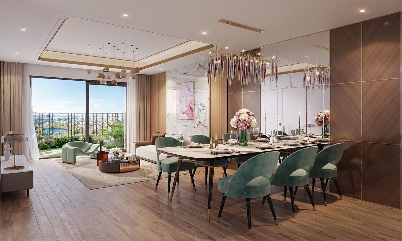 Thiết kế dòng căn hộ cao cấp tại The Wisteria bao gồm Duplex và Penthouse, nhấn mạnh không gian sống rộng lớn, tầm nhìn Panorama và tính độc bản dành cho khách hàng thượng lưu.