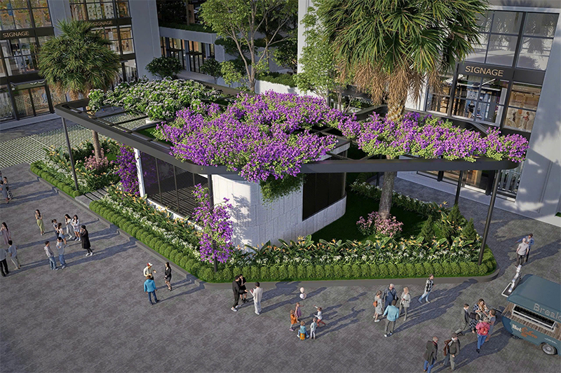 Phòng sinh hoạt cộng đồng tại tầng 3 tòa nhà The Flame Vine, không gian rộng rãi dành cho các hoạt động tập thể và gắn kết cộng đồng cư dân văn minh.