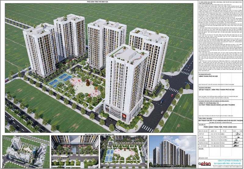 Phối cảnh dự án nhà ở xã hội Đức Thượng