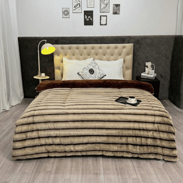 Lasante Celine Luxury Fox Fur Blanket 5