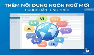 Hướng dẫn thêm nội dung cho ngôn ngữ mới
