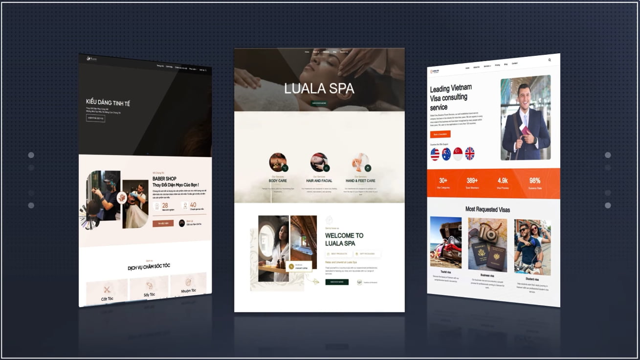 Create your Website in just a few clicks