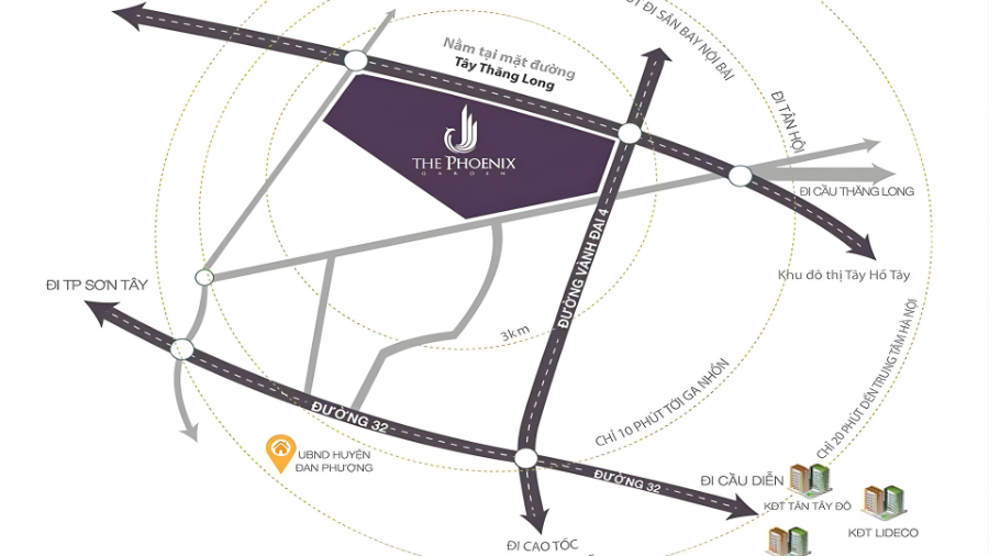 vị trí dự án the phoenix garden