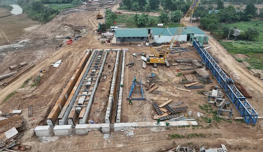 thi công dầm cầu